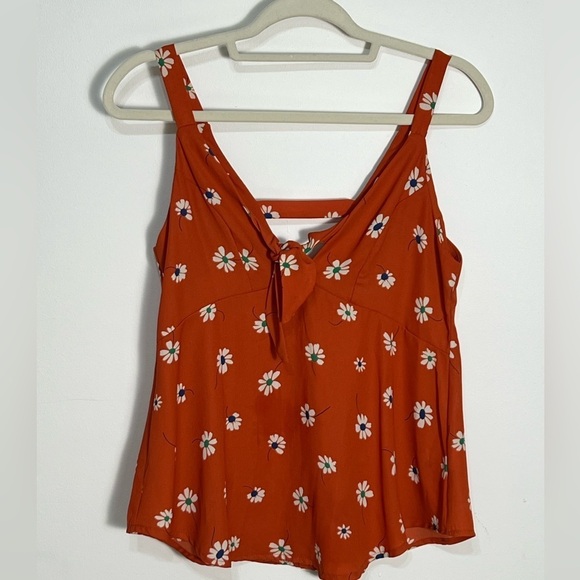 Sienna Sky Tops - Sienna Sky Y2K Babydoll Daisy Floral Sheer Top Size Small